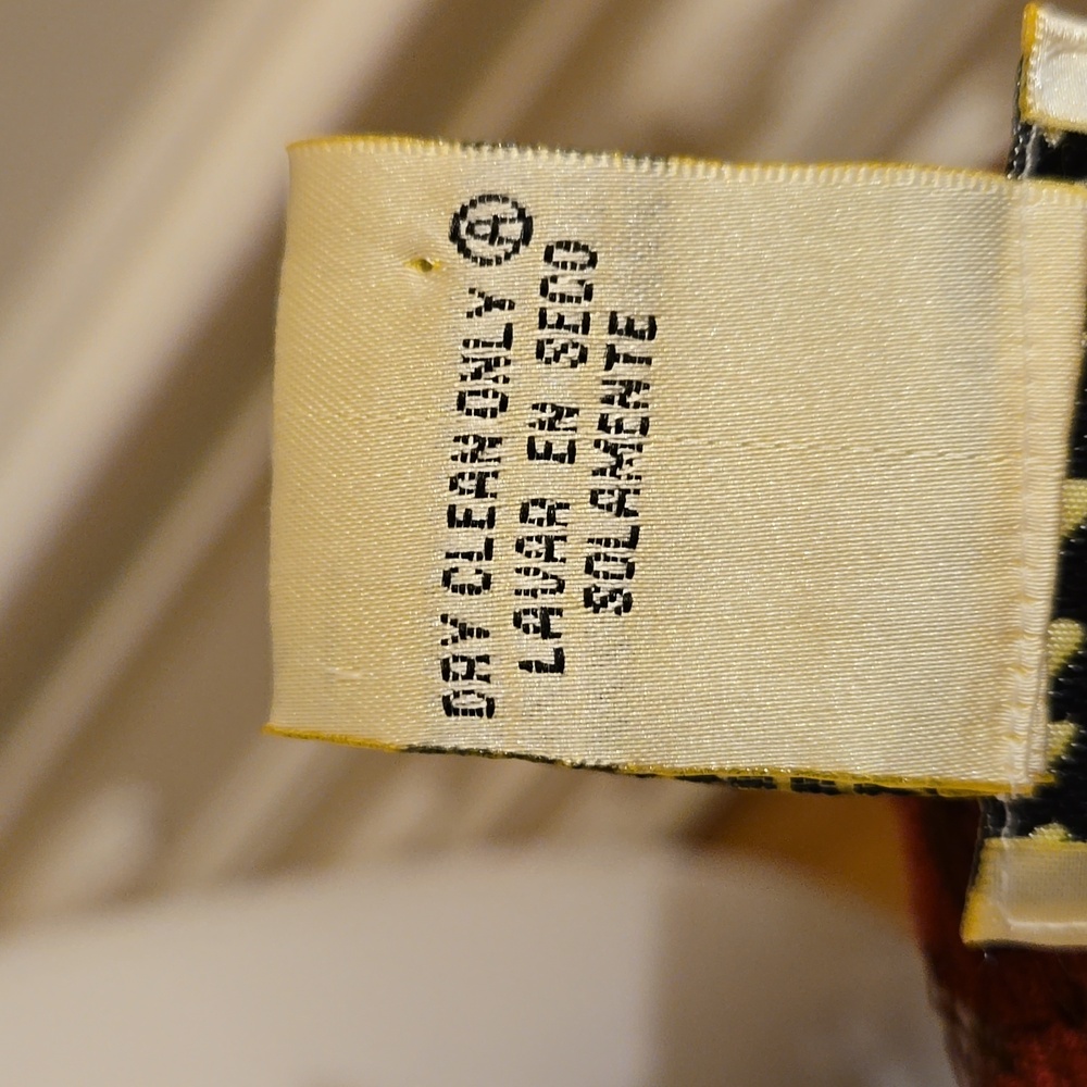 Ice Crimson Sheer Lace Blouse Sz L - image 7